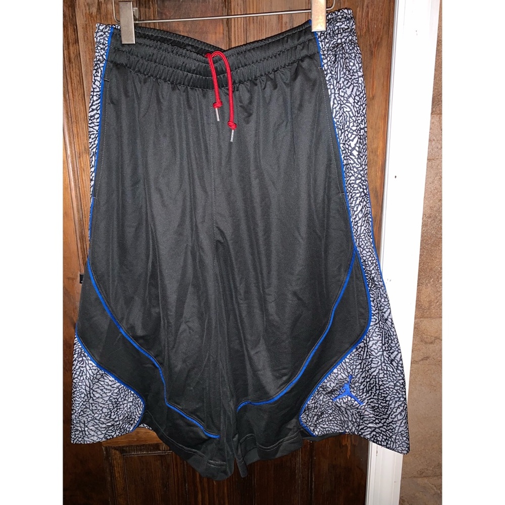 Grey and Blue Jordan Shorts